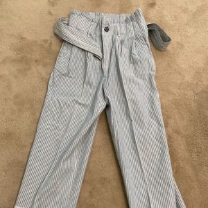 Madewell wide leg tie pants